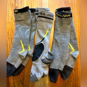 Bauer NG Elite Performance Socks (2) Howies skate socks (1)